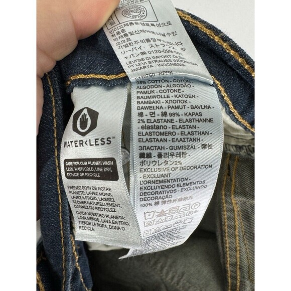 Levis 514 Jeans Mens 40x32 Blue Straight Leg Denim Cotton Blend Stretch NEW - Picture 6 of 10